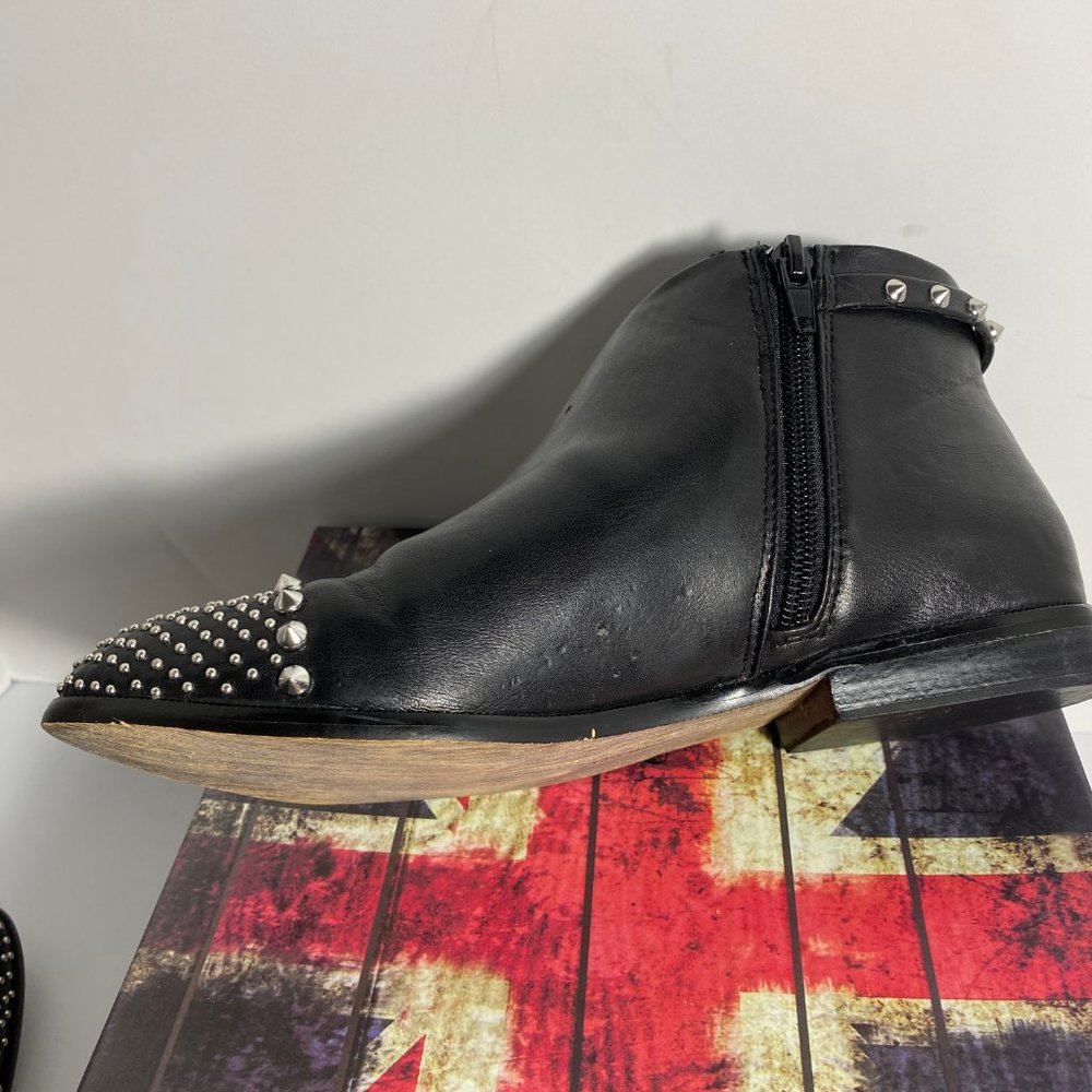 London Rebel Studded Spike Ankle Boot - image 8